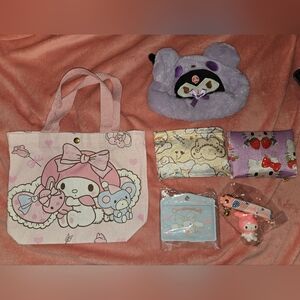 Cute Kids Accessory Set with Purple and Pink Accents